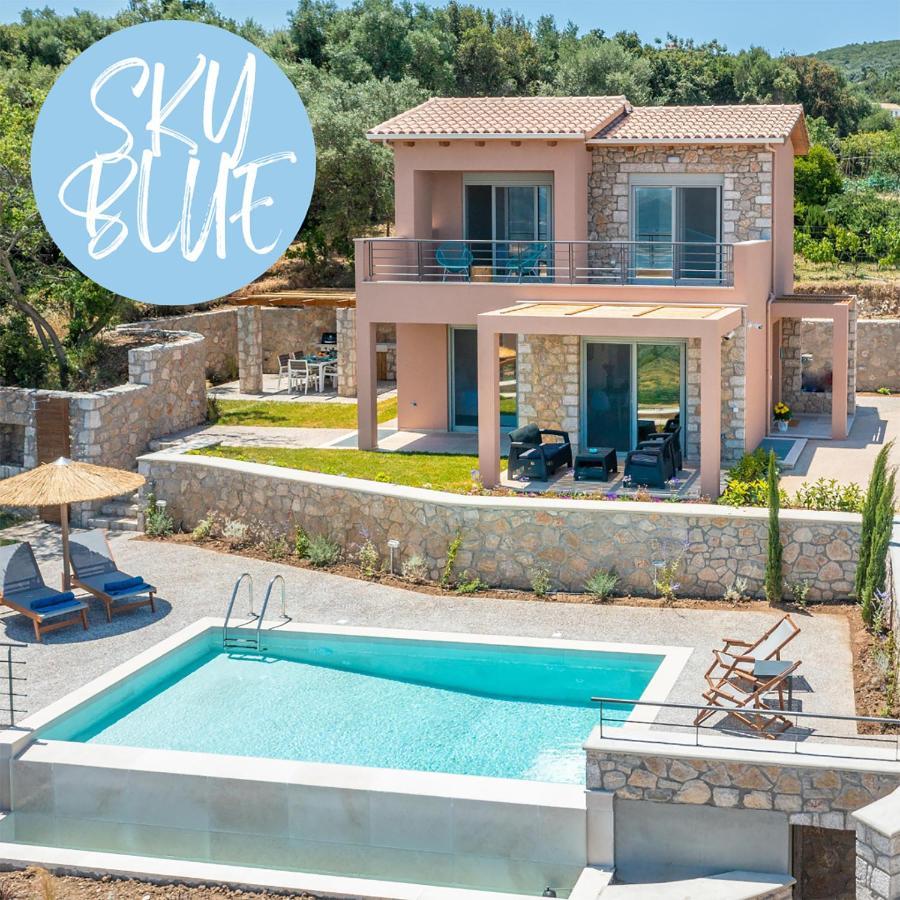 31 Blue Ionian Villas Apolpaina Dış mekan fotoğraf